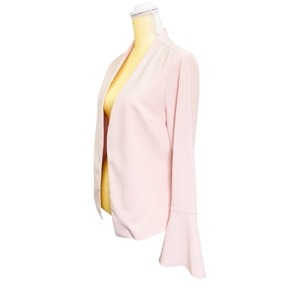 Adrianna Pappel Women’s Jacket Pink Size Small Open-Front Bell Sleeves Suit New - Picture 9 of 9